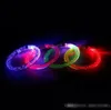 2017 Acrylic Glitter Glow Flash Light Sticks LED Crystal Gradient Color Hand Ring Bracelet Bangle Creativity Dance Party Supplies 9828938
