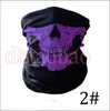 MOQ50PCS 25495cm Halloween Skull Bandanas Neck Face Masque Headscarf Tubular Multifonctionnel Écharpe Scarban Turban Band Unise4189219