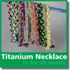 2022 Titanium Sports USA Baseball Tornado Twister Braided 3 Rope Choker Necklaces Fit for team color 16" 18" 20" 22"