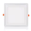 Factory Wholesale White + RGB LED Panel Light and Remote Control 6w/9w/16w/24W Recessed LED Ceiling downlight Acrylic Panel Lamp