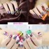 Ny ankomst Kvinnor Nail Art Beauty Manicure Star Paper Laser Metal Nail Stickers Refixed Stickers Volym 0,04 * 120m