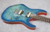 Electric Guitar, Quilted BL, Shur, Locking Tunner, High Quality Guitar, CST020