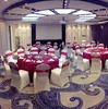 Düğünler Ziyafet Katlama Otel Süsleme Dekor Sıcak Satış Toptan 100 adet Evrensel Beyaz Polyester Spandex Düğün Sandalye Örtüleri