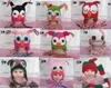 Heiße Verkaufs-Babyhand des WINTER-10pcs, die Eulenhut strickt Strickmütze-Kinderkappen 11 Farbenhäkelarbeithüte für Kinder JUNGE UND MÄDCHEN-HUT FREIES VERSCHIFFEN