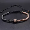 Cool Summer Zircon Bracciale Bracciale Braccialette per donne Cappelli dorati Micro Pave CZ Perle Ed Macrame Valentine Gift229G