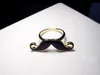 Anillos para mujer Lovely Vintage Lovely Juguetón Bigote Barba Anillo Fabricante directo Ajustable Plata Chapado en oro Aleación Lovely Beard Anillos