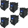 5PC 차량용 로커 스위치 12V 35A ON 4 핀 파란색 LED 라이트 ON-OFF 대시 대시 보드 범용 자동차 안개등 스위치