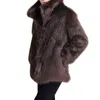 Faux Fur moda de pele masculina jaqueta de casaco de casaco Lady Men039s Faux Leather Luxury Jackets Men Parker Luxury Fur Coat5860152