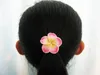 새로운 도매 frangipani 헤어 밴드 거품 거품 하와이 Plumeria 꽃 머리띠 탄성 밴드 헤어 로프 소녀 헤어 액세서리 80pcs /