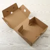 100 psc olika storlekar brunförpackning hantverk papper låda för skor kläder handgjorda presentpaket postlåda skor lådor