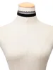 2016 nette Samt Colliers Schwarze Spitze Häkeln Halskette Rundhalsausschnitt Frauen Perle Anhänger Halskette Braut Hochzeit Halsketten Neue Mode