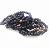 SN0348 nouveau Design 8mm onyx noir mat avec un oeil de tigre perle Bracelet hommes pierre perle Bracelets246e