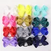 3 cal Baby Solid Grosgrain Wstążka Włosy Włosy Elastyczne Zespoły Do Włosów Baby Girls Akcesoria do włosów Boutique Bows Headplace 196 Kolor 50 sztuk