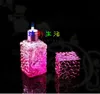 Color water cube alcohol lamp --glass hookah smoking pipe Glass gongs - oil rigs glass bongs glass hookah smoking pipe - vap- vaporize