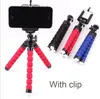 Supporto per telefono universale 360 ​​Mount rotante Mini Treppiedi treppiedi flessibili con clip compatto per fotocamera GPS Samsung per iPhone per 11 xs