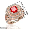 Mode cluster ringen zirkoon 18 k rose gouden diamant ring hot selling glanzende ring met fabrieksprijs