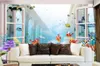 Personalizado po papel de parede 3d Children039s quarto mundo subaquático papéis de parede decoração de casa para kids2706303