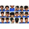 African American Afro Short Kinky Curly Wrap Drawstring Puff Ponytail Bun Extension