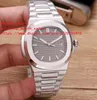 5 colores nuevo lujo alta calidad Watch40.5mm Nautilus 5711/1A-001 fecha Asia mecánico transparente automático relojes para hombre