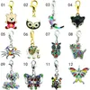 Wholesale rice! Mix Sale High Quality Fashion Colorful Oil Drop Animal Floating Lobster Clasp Charms For Jewelry Accessories