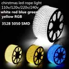 100M ha condotto la luce di striscia 60led flessibile 110v/220V impermeabile smd 3528 5050 chiristmas ha condotto la luce della corda esterna ha condotto la luce di natale decorazione