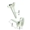 10PairSlot 925 Sterling Silver Earring Needles Pins Findings Komponenter för DIY Craft Smycken 08x4x12mm WP05790450581944282