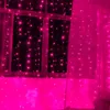 8M x 4m 300 LEDの結婚式の光の不正なクリスマスライトLED文字列妖精の電球の花輪の誕生日パーティーガーデンカーテンの装飾
