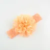 50 pcs baby Headwear Head Flower Accessories 4 inch Chiffon with soft Elastic lace headbands stretchy hair band5179179