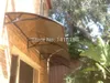 DS100300-A, 100x300CM. profondeur 100 cm, largeur 300 cm. fenêtre de porte de balcon de maison utiliser des auvents de porte en polycarbonate avec support en aluminium