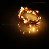 Nyaste CR2032 batteridriven 2m 20LEDS Micro LED Fairy String Light Copper Wire LED String Holiday Light Decorations Myy