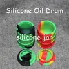 silicone oil barrel container jars boxes dab wax drum shape containers 26ml large silicon dry herb dabber tools FDA approved6938983