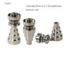 Universal domeless titanium nail 10mm 14mm 19mm male and female 2 in 1 4 in 1 6 in 1 spiral titamium nails DHL