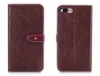 Nuova Flip Cover per iPhone 6 6s 7 8 X Plus Custodia in pelle di lusso in pelle di alligatore Pelle di coccodrillo per iPhone6 iPhone7 Plus Custodia