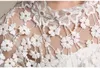 Elegantes Blumenmädchenkleid Lange Spitze Prinzessin Kleider Kinder Weißes Kleid Für Mädchen Hochzeit Party Vestido Baby Taufe Kleider