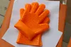 Nieuwe siliconen BBQ Handschoenen Anti-slip Warmtewarmingsbestendige magnetron Oven Pot kookkeukenkeukengereedschap Vijf vingers Handschoenen WX9-11