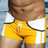 Vendita calda costume da bagno boxer da uomo pantaloncini da spiaggia costumi da bagno Hi-Q con bauli tascabili sexy sorgenti termali costume da bagno da uomo