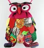 Style ethnique coloré Coton style OWl Sacs colorés Sacs vintage modernes pour bébés Sacs d'école Caractéristiques chinoises 11 modèles W * H: 25 * 30CM