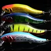 Drop Frakt 4 Färg Minnow Fiske Lures Bass Crankbait Hooks Tackle Crank Baits 3D Eyes Fishing Lure 24.5g 12cm /4.72 "