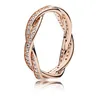 DORAPANG 925 anelli in argento sterling 14K color oro per le donne Gocce in oro rosa di moda Pan Ring Factory Whole287C