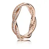 Dorapang 925 Sterling Silver 14k Rings Gold Color for Women Rose Gold Drops of Fashion DIY PAN RING FACK