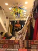 مصابيح أنيقة خاصة الملونة الثريات أضواء عيد الميلاد غرفة المعيشة الفن ديكور نمط اليد الزجاج المنفوخ الثريا في دبي