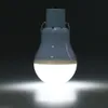 High Power Solar Lamps 5V LED -glödlampa 15W 130lm Portabelt utomhusläger Tält Nattfiske Hängande ljusladdad Energiled Lamp33i