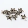 100pcs Ancient Silver Alloy Starfish Charms Pendants For Jewelry Making Bracelet Necklace Findings 18.5X22MM