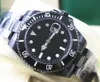 새로운 블랙 다이얼 및 세라믹 베젤 116610 16610 발광 남성 자동 기계식 시계 40MM 남성 선물 캐주얼 손목 시계