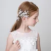 Squisite ragazze di fiori manuali Hairbows Accessori per bambini adorabili per matrimoni Peral Design Abbigliamento formale per bambini Spedizione gratuita