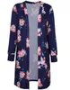 Floral Cardigan Imprimir Moda Cape Coats Mulheres Outwear Loose Jaqueta Vintage Tops Blusa Casual Pullover Jumper Roupas Femininas B2570