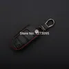 Hand gestikt lederen auto sleutelhanger voor jeep 2014 Grand Cherokee 2 knoppen Smart Remote Sleutelhang Case Houder Auto-accessoires