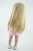 18inch 45cm American Girl Boneca Real olhando Handmade Silicone Reborn Bonecas com roupas chapéu Brinquedo para crianças