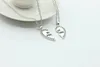 Pendant Necklace Women Men Best Friend Heart Silver Gold 2 Pendants Necklace Bff Best Friendship Chain Necklaces