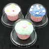 30sets Clear Plastic Cupcake Cake Cake Kopuła Favor Boxes Container Wedding Party Decor Cake Box